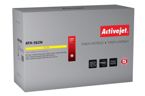 Activejet ATH-362N Toner (zamiennik HP 508A HP508A CF362A; Supreme; 5000 stron; żółty)