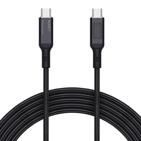 Kabel USB-C do USB-C Aukey CB-MCC101, 100W, 1m (czarny)