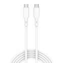 Kabel USB-C do USB-C Aukey CB-SCC102, 100W, 1.8m (biały)