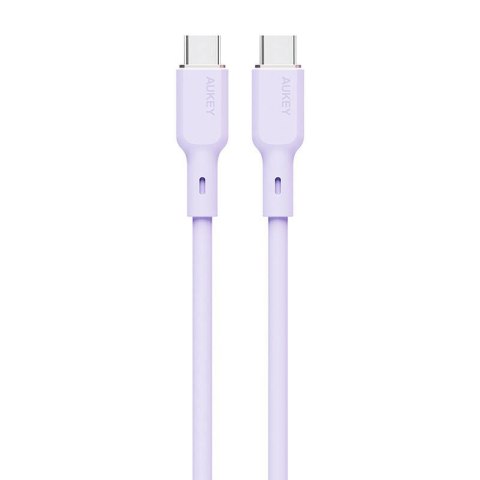 Kabel USB-C do USB-C Aukey CB-SCC102, 100W, 1.8m (lawendowy)