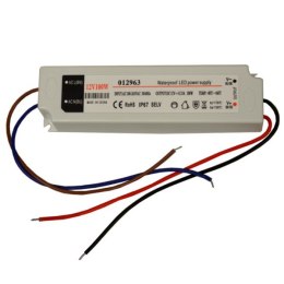 Zasilacz LED 12V 100W napięciowy IP67 plastik EK