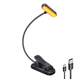 Lampka bezprzewodowa ET-Head Glocusent z klipsem, USB-C 650mAh timer (czarna)