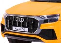 Auto Na Akumulator Audi Q8 Lift Żółty Pilot EVA Wolny Start MP3 USB LED