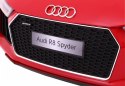 Auto Na Akumulator Audi R8 Spyder Wolny Start Czerwony Pilot Radio MP3 LED