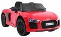 Auto Na Akumulator Audi R8 Spyder Wolny Start Czerwony Pilot Radio MP3 LED