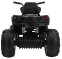 Quad ATV na akumulator dla dzieci Czarny + Koła EVA + Radio MP3 + LED