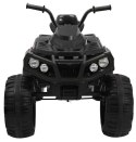 Quad ATV na akumulator dla dzieci Czarny + Koła EVA + Radio MP3 + LED