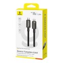 Kabel USB Baseus Tungsten Gold USB-C do USB-C 100W 1,5m (czarny)