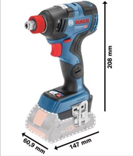 BOSCH KLUCZ UDAROWY AKUMULATOROWY GDX 18V-200 C 0*AH