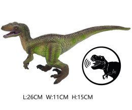 DINOZAUR VELOCIRAPTOR Z GŁOSEM 1szt