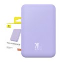 Magnetyczny mini powerbank Baseus 5000mAh 20W (fioletowy)