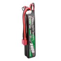 Akumulator Gens Ace 25C 2000mAh 2S2P 7.4V Saddle Airsoft Gun Lipo z konektorem Mini Deans(T) Plug