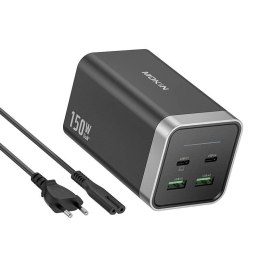 Ładowarka sieciowa MOKiN PD150W 2xUSB-C 2xUSB-A (czarny)