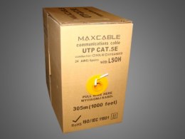 Przewód UTP5E drut Cu LSOH ISO/IEC 305m MAXCABLE