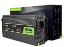 GREEN CELL PRZETWORNICA INV09 12V-230V 1000W/2000W CZYSTA SINUSOIDA