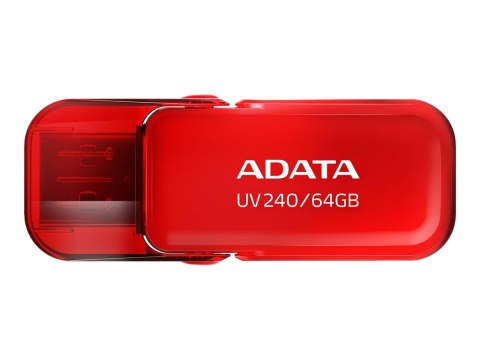 ADATA ADATA Karta Pamięci USB UV240 64 GB, Czerwona