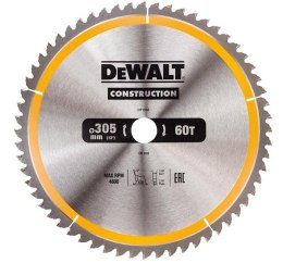 DEWALT PIŁA TARCZOWA DO DREWNA 305/30MM, 60 ZĘBÓW