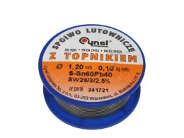 Cyna 1,20/ 100g Sn60Pb40 z topnikiem Cynel