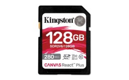 KINGSTON microSDXC Canvas 128GB React Plus UHS-II 280R/100W U3 V60 for Full HD/4K