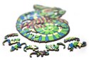 EWA Drewniane Puzzle 2D - Układanka Kameleon