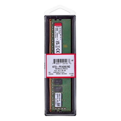 Pamięć Kingston dedykowana do Dell 8GB DDR4-2666Mhz ECC Module