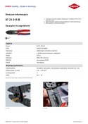 KNIPEX SZCZYPCE DO ZAGNIATANIA ZŁĄCZEK KABLOWYCH 0,5-2,5 MM