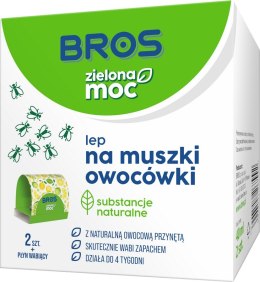 BROS ZIELONA MOC LEP NA MUSZKI OWOCÓWKI 2 SZT