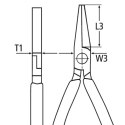 KNIPEX SZCZYPCE PŁASKIE IZOLOWANE VDE 160MM