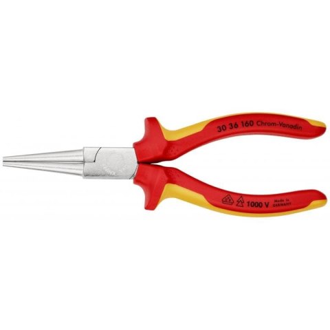 KNIPEX SZCZYPCE PŁASKIE WYDŁUŻONE IZOLOWANE 160MM