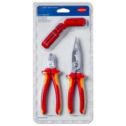 KNIPEX ZESTAW NARZĘDZI DO PRAC ELEKTROINSTALACYJNYCH 3SZT.