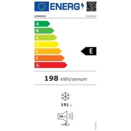 Gorenje Gorenje Freezer FH19EAW, Energy efficiency class E, Chest, Free standing, Height 85.3 cm, Total net capacity 191 L, White