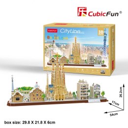 CUBIC FUN PUZZLE 3D CITY LINE BARCELONA- MC256H