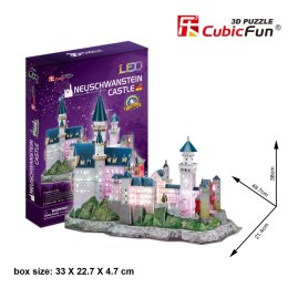 CUBIC FUN PUZZLE 3D LED ZAMEK NEUCHWANSTEIN - L174H