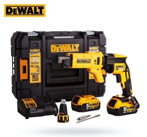 DEWALT WKRĘTARKA AKUMULATOROWA DO G-K XR 18V 2*5,0AH LI-LON+DCF6201