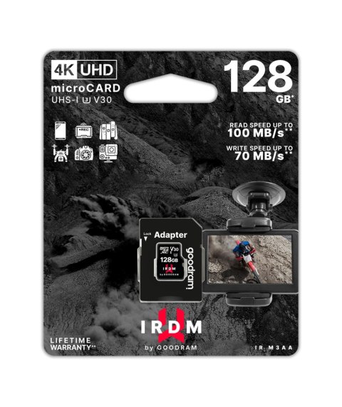 TGD-IRM3AA1280R12 Karta pamięci microSD 128 GB UHS-II U3 Goodram z adapterem