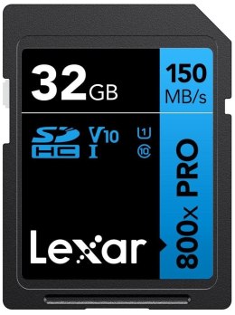 Lexar Lexar | Karta pamięci | Professional 800x PRO | 32 GB | SDXC | Pamięć flash klasy UHS-I