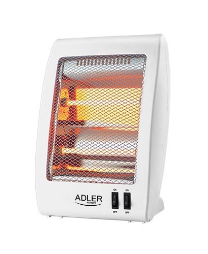 Adler Grzejnik Halogenowy Adler AD 7709 800 W z 2 Poziomami Mocy - Kolor Biały