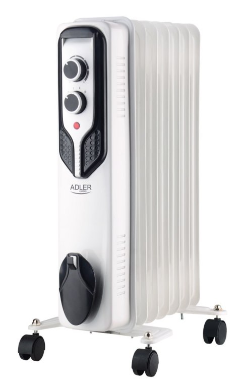 Adler Radiator olejowy Adler AD 7815 - 1500 W, 3 poziomy mocy, biały