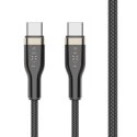 Fixed Fixed | Braided Cable USB-C/USB-C, 2m, 100W | FIXDB-CC2-BK