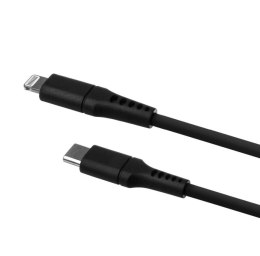 Fixed Fixed | Liquid Silicone Cable USB-C/Lightning, 1.2m | FIXDLS-CL12-BK