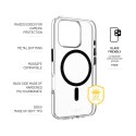 Fixed Fixed | MagPurity | Back Cover | Apple | iPhone 16 Pro Max | TPU | Clear, Black