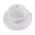 Filiżanka do kawy espresso porcelanowa biała 90 ml 2 sztuki