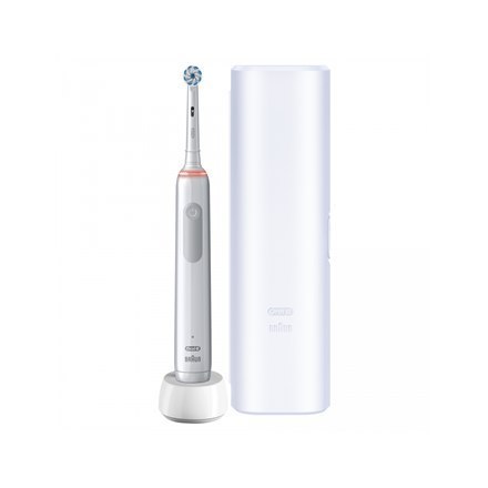 Oral-B Oral-B | Pro3 3500 Czułe Czyszczenie | Elektryczna szczoteczka do zębów | Niestandardowy | Dla dorosłych | biały | 1 Końcówka W