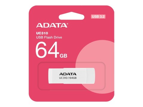 Pamięć USB ADATA UC310 64 GB 3.2 Gen1 Biały