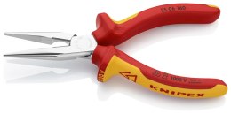 KNIPEX SZCZYPCE TNĄCE PÓŁOKRĄGŁE PROSTE IZOLOWANE 160MM