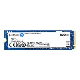 Kingston Kingston SSD | NV3 | 500 GB | SSD form factor M.2 2280 | Solid-state drive interface PCIe NVMe Gen 4.0 (x4) | Read speed 5000 MB