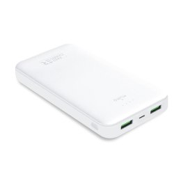 ND38_PWFCBB200P2WHI PURO White Fast Charger Power Bank ? Power bank dla smartfonów i tabletów 20000 mAh 2xUSB-A + 1xUSB-C (biały