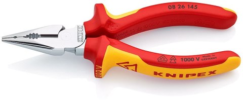 KNIPEX SZCZYPCE UNIWERSALNE Z OSTRO ZAKOŃCZONYMI SZCZĘKAMI PCV145MM