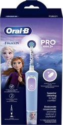 Oral-B Oral-B | Vitality PRO Kids Frozen | Szczoteczka elektryczna | Ładowalna | Dla dzieci | Niebieska | Ilość głowic szczoteczki w ze