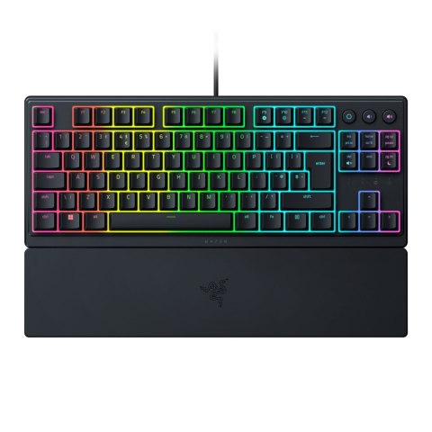 Razer Razer | Ornata V3 Tenkeyless | Mechaniczna klawiatura dla graczy | Przewodowa | Podświetlenie LED RGB | NORD | Czarna